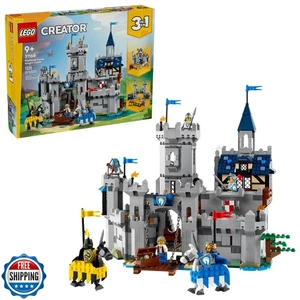 LEGO Creator 3 in 1 Medieval Horse Knight Castle Building Toy for Kids - Buil - Picture 1 of 5