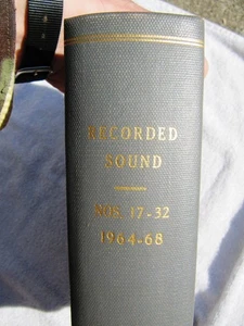 British Institute of RECORDED SOUND Journal Complete 1964-68 No 17-32 BIRS bound - Picture 1 of 4