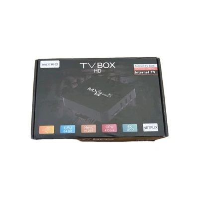 MXQ Pro 4K Ultra HD 64Bit Android 7.1 Quad Core TV Box Media Player-NEW - Image 1 of 4