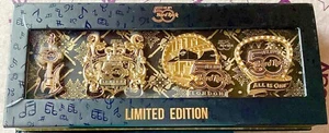 2021 HARD ROCK CAFE LONDON 50TH ANNIVERSARY 3D 4 PIN LIMITED EDITION BOX SET V2 - Picture 1 of 9