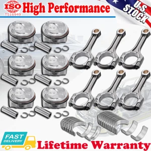 G6DH 3.3L Engine Piston & ConRods & Bearing Kit For HYUNDAI Santa Fe KIA Sorento - Picture 1 of 16