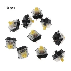 10Pcs/pack 3Pin Yellow Gateron MX Switches Transparent for Case Mechanica - Afbeelding 1 van 8