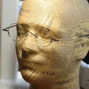 Montatura occhiali da vista rotondi vintage Steve Jobs occhiali retrò uomo occhiali dorati S - Foto 1 di 7