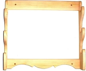 Estante para pistola de madera de pino 3 lugares rifle escopeta exhibición de montaje en pared - Imagen 1 de 1