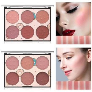 6 Color Blusher Palette Natural Matte Long-lasting Portable Blush Powder Pallet - Picture 1 of 16