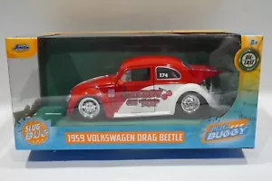 Jada 1:24 1959 Volkswagen Drag Beetle Punch Buggy Red/white Model NEW SEALED b20 - Picture 1 of 9