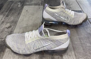 Nike Womens Air Vapormax Flyknit 3 Pure Platinum White Shoes AJ6910-102 Size 10 - Picture 1 of 9