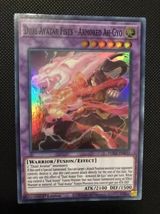 YUGIOH PHRA-EN032 DUAL AVATAR FISTS - ARMORED AH-GYO - SUPER RARE 1st ED NM - Picture 1 of 2
