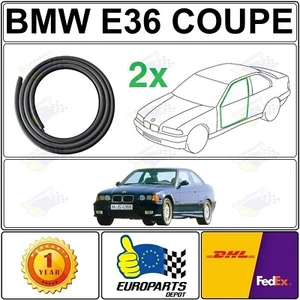 BMW Serie 3 E36 Coupe Set di Guarnizioni per Portiere 2 Pezzi 51711977727 / 728 - Picture 1 of 14