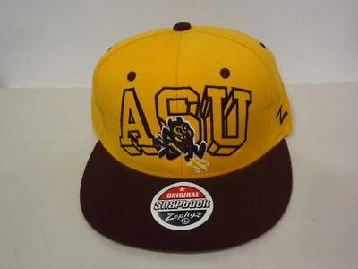 Vintage NCAA Arizona State Sun Devils Snapback Hat 90s Zephyr NEW NWT Wool Blend - Image 1 of 4