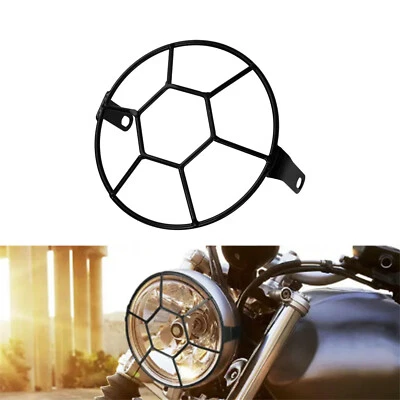 Motorrad Retro Grill Scheinwerfer Protector Lampe Abdeckung Für Harley Honda - Image 1 of 4