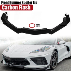 Alerón divisor parachoques delantero flash de carbono para Corvette C8 Z06 Z07 2020-25 - Imagen 1 de 17