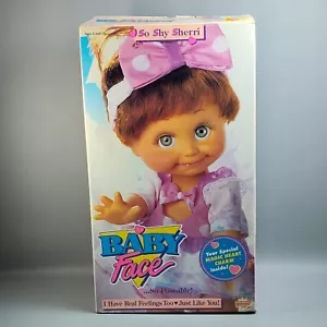 Vintage Galoob Baby Face Doll #9 So Shy Sherri Red Hair Green Eyes With Charm - Picture 1 of 23