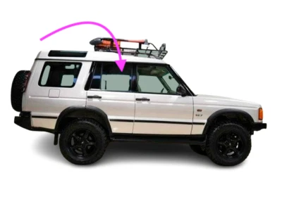 Se adapta a: Land Rover Discovery II 1999-2004 4D pasajero puerta trasera derecha vidrio transparente Foto 1 de 4