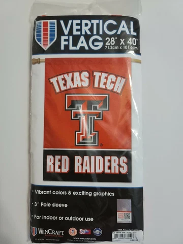 Texas Tech Red Raiders Vertical Flag 28" X 40" Cover