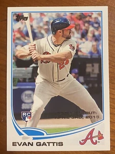 2013 Topps Update Series Baseball EVAN GATTIS RC #US87 Braves - Picture 1 of 2