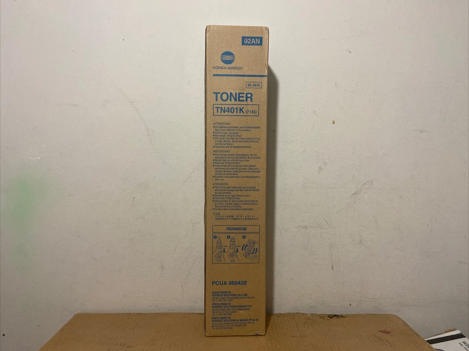 Genuine Konica Minolta TN401K Black Toner Cartridge 960420 - Image 1 of 4