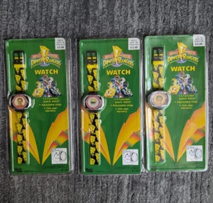 Vintage Mighty Morphin Power Rangers Gordy Watch - Red, Blue, Yellow - Separate - Picture 1 of 17
