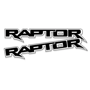 RAPTOR SIDE OF TUB DECAL SET : FORD RANGER (BLACK/WHITE) - Picture 1 of 2