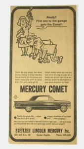 1963 Print Ad Mercury Comet Car Steitzer Lincoln Mercury Advertisement - Picture 1 of 2
