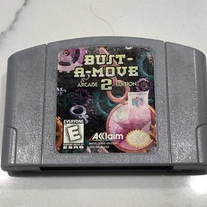 Bust-A-Move 2: Arcade Edition (N64, 1998) Authentic Pins Cleaned TESTED - Picture 1 of 10