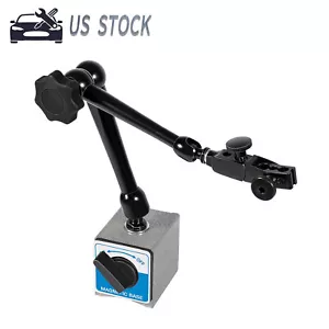 DG61003 Regular Duty Dial Gage Holder Mag Base w/Metal Test Indicator Holder - Picture 1 of 15