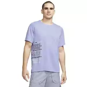 Nike RISE 365 Wild Run Men's Running T-Shirt (Purple) Size Small - Picture 1 of 3