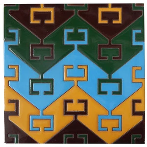 TALAVERA MEXICAN TILE POTTERY HAND PAINTED CLAY HAND MADE HIGH RELIEF 1-PCS - Picture 1 of 1