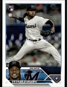 2023 Topps Update #US320 George Soriano RC Rookie Miami Marlins