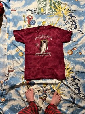 Vintage 90s Animal Republic Survival Gear T Shirt XL Penguin Cincinnati Zoo EUC - Image 1 of 4