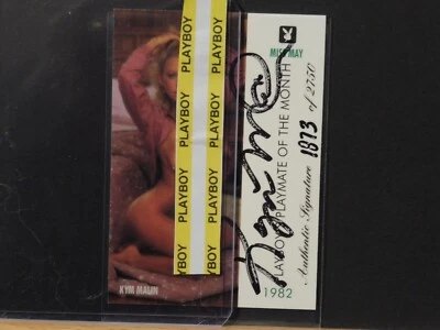 Tarjeta autografiada de Playboy: #87 KYM MALIN Miss May #1873 de 2750 1995 Playmate Foto 1 de 4