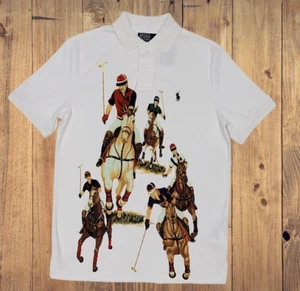 NUEVO CON ETIQUETAS Polo Ralph Lauren cinco 5 jinetes edición limitada estampida jugador polo - Imagen 1 de 2