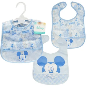 Neu 2er-Pack Mickey Mouse Crumb Catcher Lätzchen - Bild 1 von 1