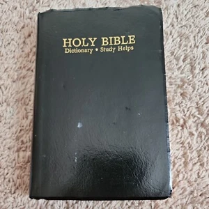 VTG 1989 Holy Bible KJV Red Letter Dictionary Study Helps World Publishing - Imagen 1 de 6