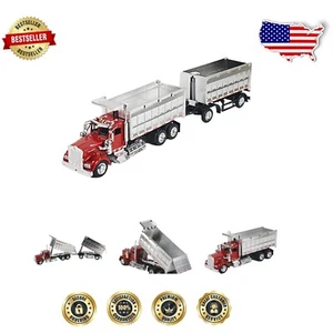 1/43 Scale Die-Cast Kenworth W900 Double Dump Truck - Officially Licensed Toy - Picture 1 of 6