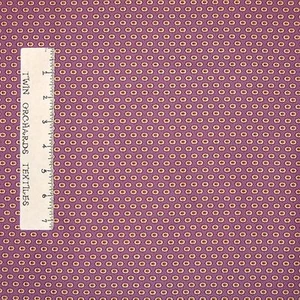 Calico Fabric - Small Geometric Medallion on Purple - Quilting Treasures YARD - Picture 1 of 1