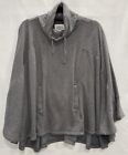 Ugg Cotton Pichot Pullover Poncho Sweater Cape Gray Grey - Size Xs / S