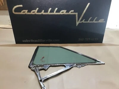 1961 Cadillac купе LH DS задняя четверть 1/4 стекла б/у оригинальный DeVille серии 62 - Изображение 1 из 4