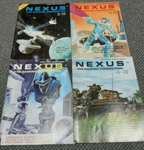 Nexus - The Gaming Connection Magazine Lot # 1, 4, 7, & 8 - Task Force Games - Picture 1 of 4