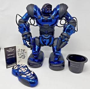 Wowwee Robosapien Robot Metallic Blue With Remote, Pick-up Accessory, Manual - Picture 1 of 22