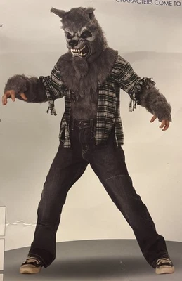 California Costumes " Howling At The Moon" Child Medium (8-10)  Werewolf  - Image 1 of 4