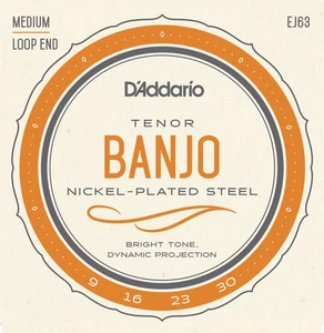 D'Addario EJ63 Tenor Banjo Strings, Nickel, 9-30 - Picture 1 of 1