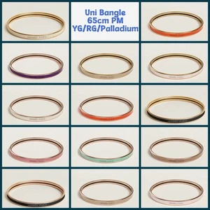 Hermes Uni Bracelet Bangle All Colors Rose/yellow Gold Palladium Sz 65 - Picture 1 of 27