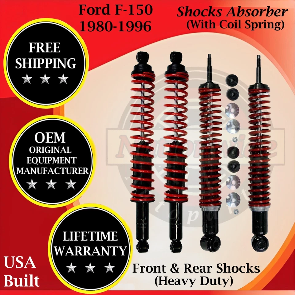 Amortiguador delantero y trasero Gabriel OEM con bobina para Ford F150 HD 1980-1996 garantía de por vida. Foto 1 de 4