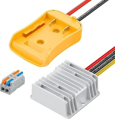 20V to 12V Step Down Converter for DeWalt 20V Power Wheels Battery Adapter, DC 1