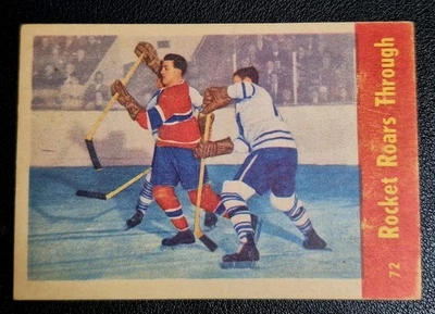 Parkhurst Rocket Roars Through #72 1955-56 Foto 1 de 2