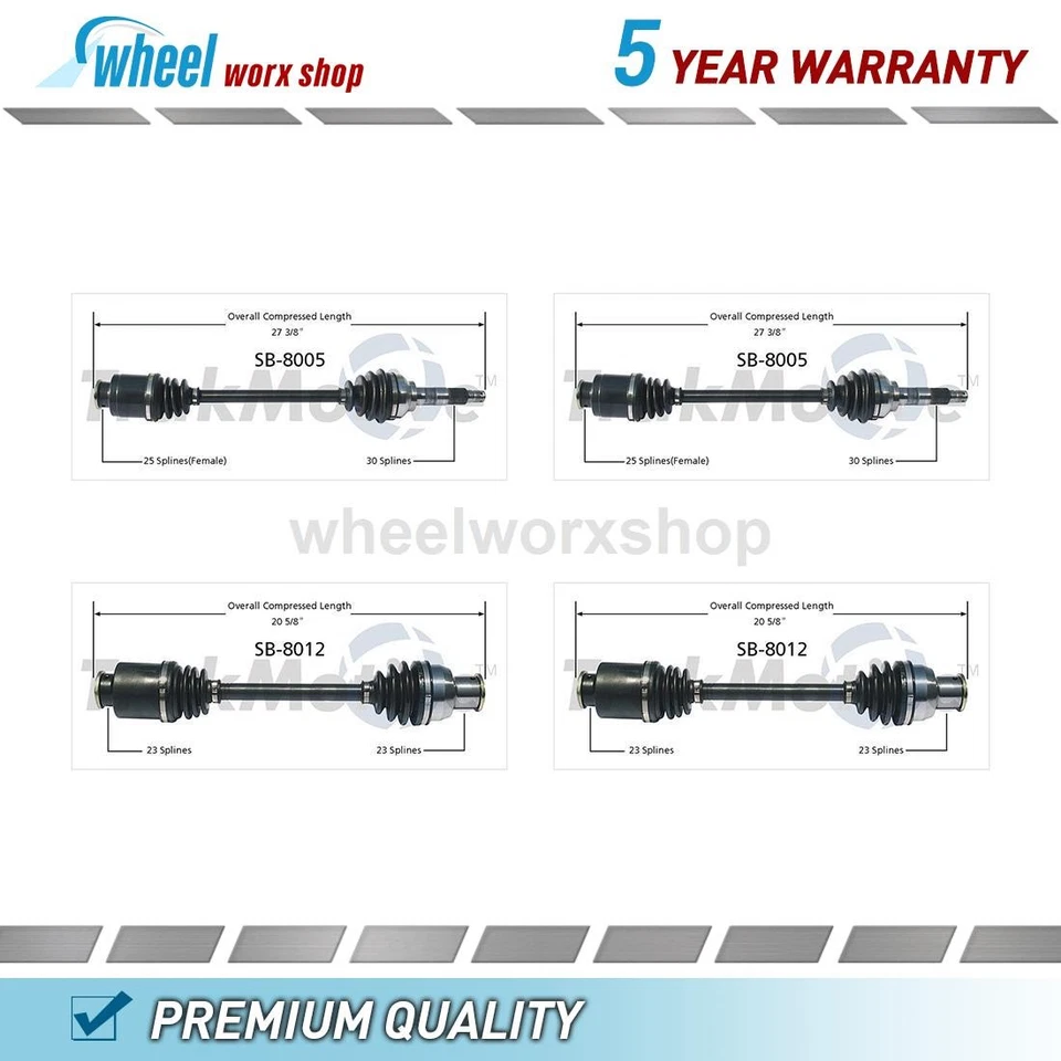 Eje delantero trasero CV para Subaru GL-10 1,8 L 4x4 manual 1987 1988 1989 Foto 1 de 3