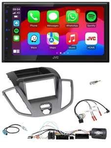 JVC Bluetooth 2DIN Lenkrad DAB USB Autoradio für Ford Transit V363 14-19 o. Disp - Bild 1 von 12