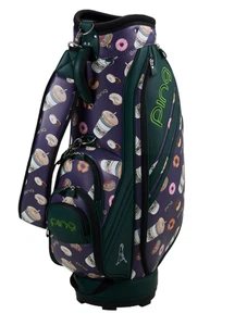 Ping Golf Japan CB-L2505 Cart Bag Donutes  navy/Green  9Type 3.7Kg  New - Picture 1 of 8