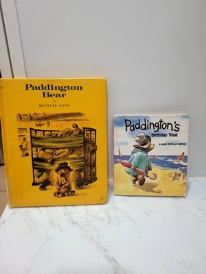Vintage Paddington Books by Michael Bond Lot of 2, Paddington Bear & Pop Up Book - Image 1 of 4